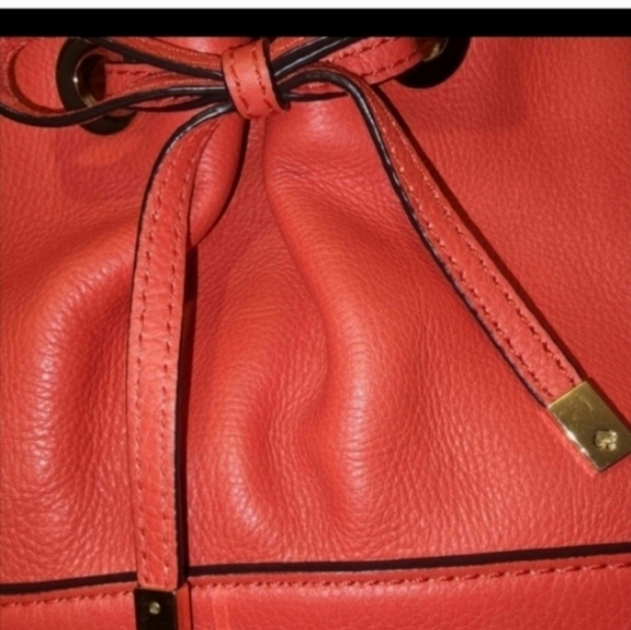 🍂🍁GORGEOUS!!!!Kate spade coral satchel with bow - Picture 6 of 8